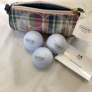 COACH Daisy Madras Golf Ball Set